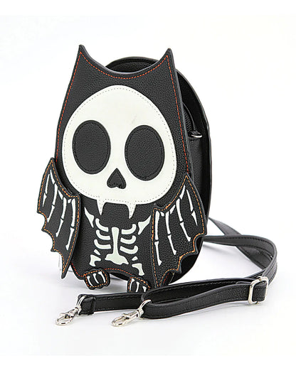Glow in the Dark Skelett Fledermaus Handtasche