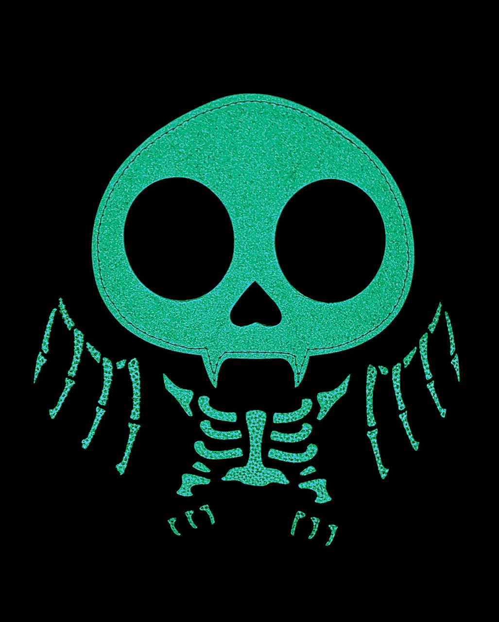Glow in the Dark Skelett Fledermaus Handtasche