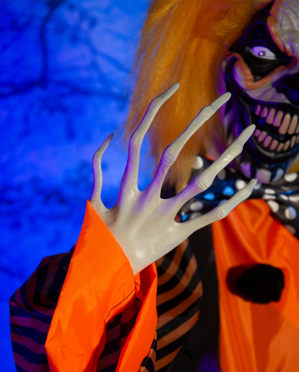 Gnarly Doodle Horror Clown With Movement, Light & Sound 163cm