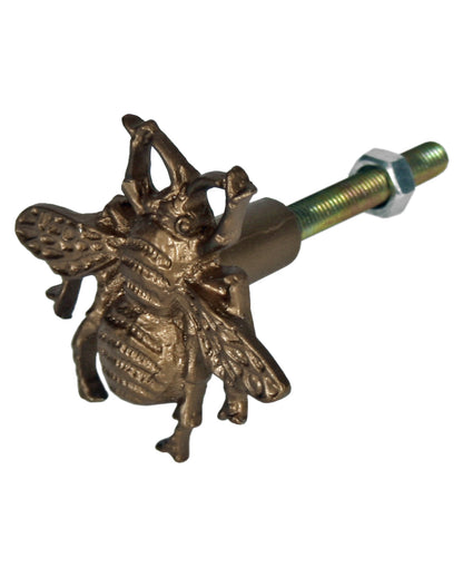 Poignée De Porte & De Tiroir Abeille En Laiton