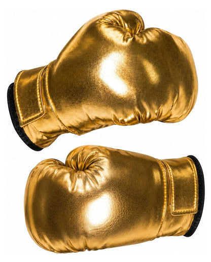 Guantoni da boxe dorati per i costumi