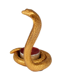 Golden Cobra Tealight Holder 10.5 cm