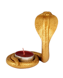 Golden Cobra Tealight Holder 10.5 cm