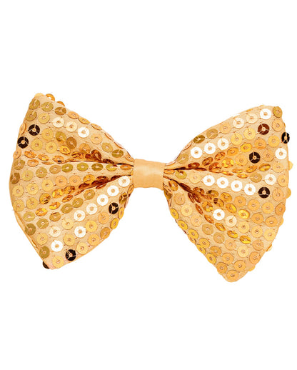 Golden Sequin Bow Tie