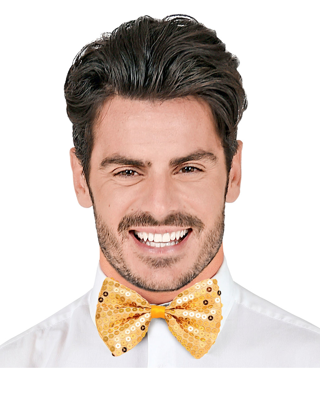 Golden Sequin Bow Tie