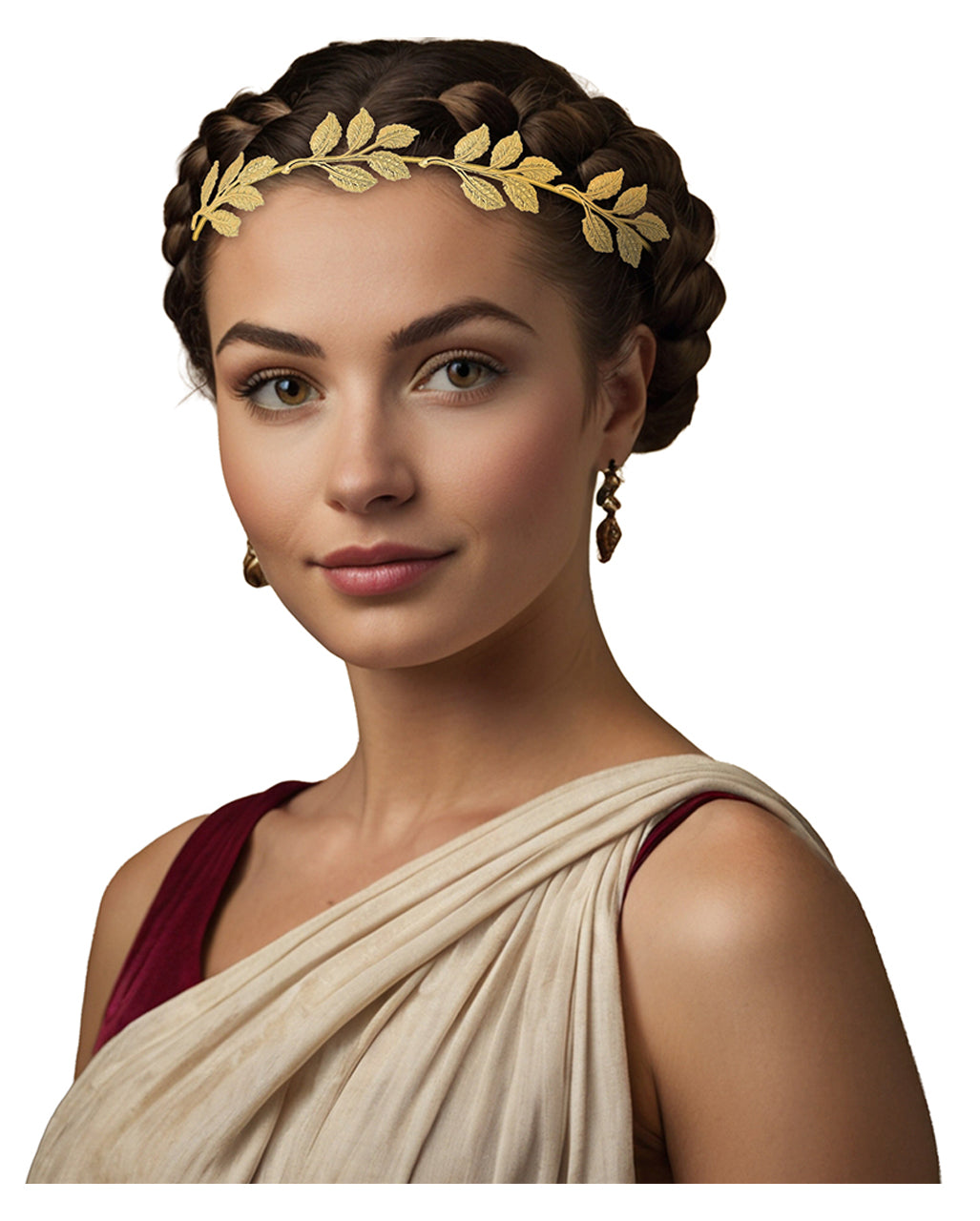 Golden Metal Laurel Wreath