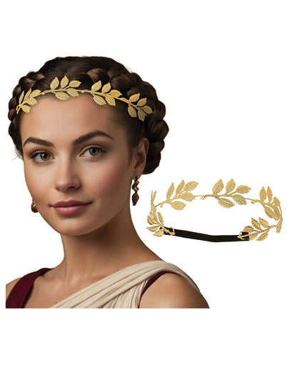 Golden Metal Laurel Wreath