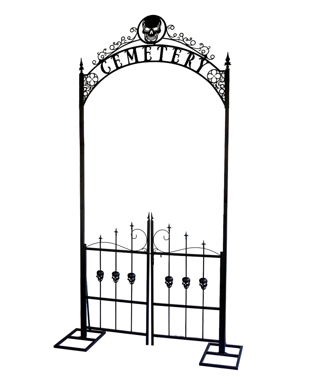 Arc De Porte Gothic Cemetery Avec Grille 2,60m