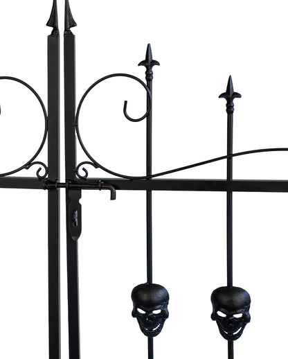 Arc De Porte Gothic Cemetery Avec Grille 2,60m