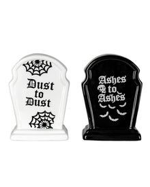 Gothic Grabstein Salz & Pfefferstreuer Set