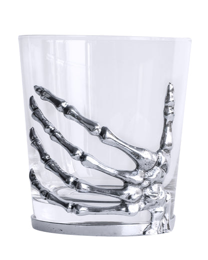 Gothic Heritage Skeletthand Whiskey Glas 300ml