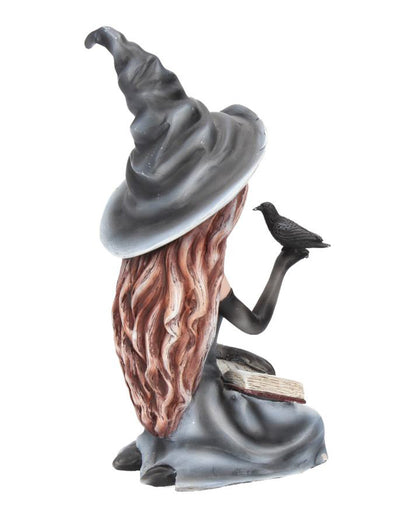 Gothic Witch Regan With Raven 15cm