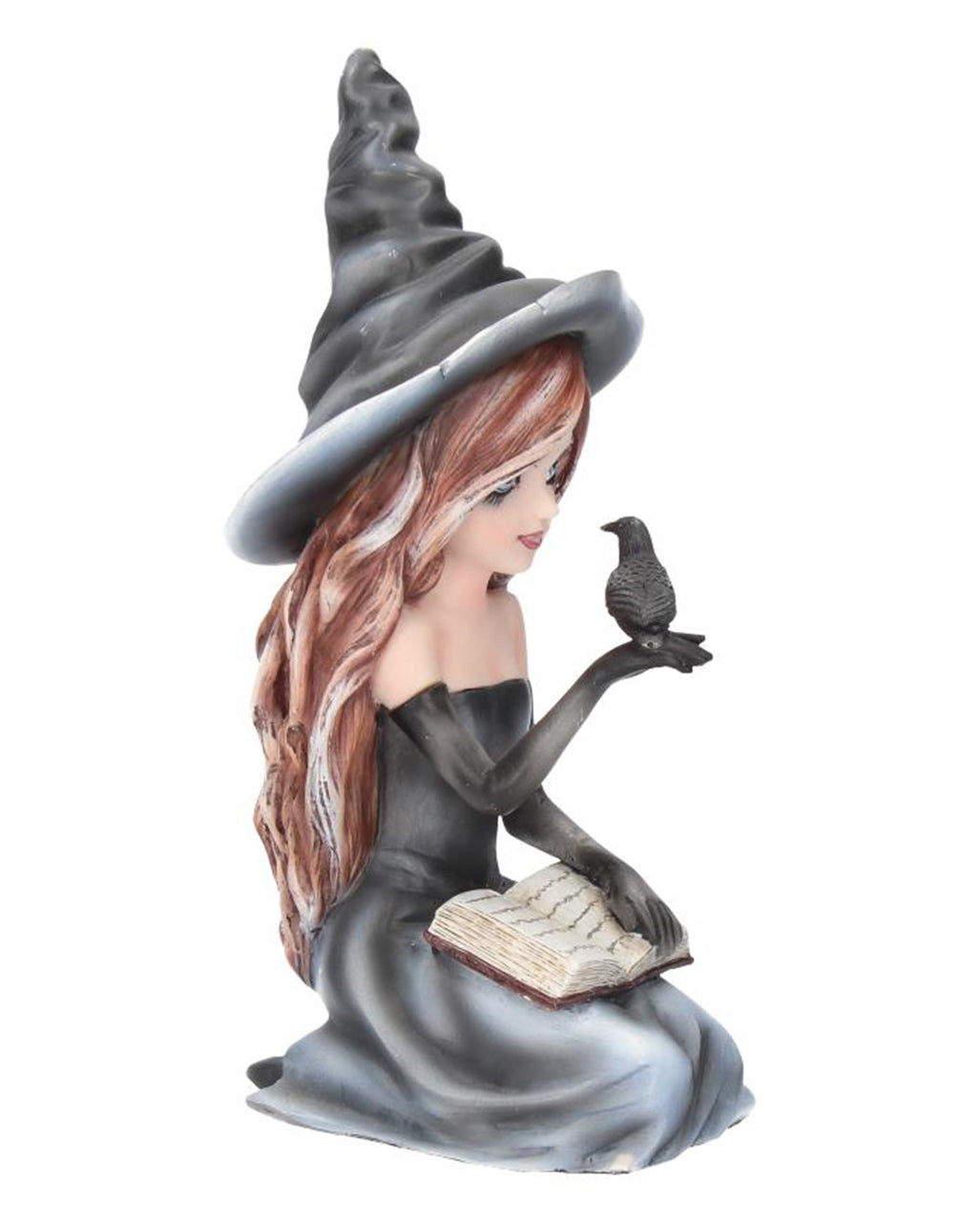 Gothic Witch Regan With Raven 15cm