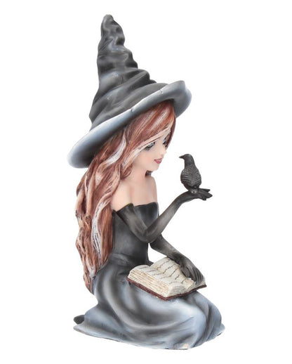 Gothic Witch Regan With Raven 15cm