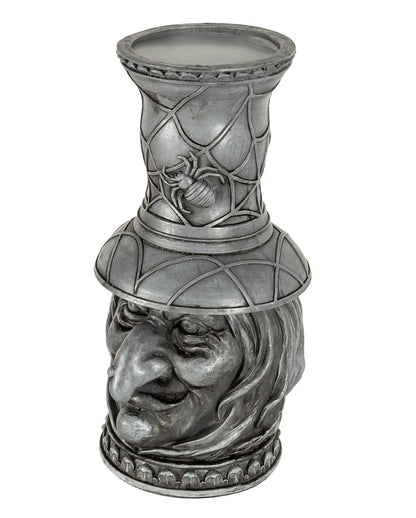 Gothic Hexe & Spinnennetz Kerzenhalter 25cm