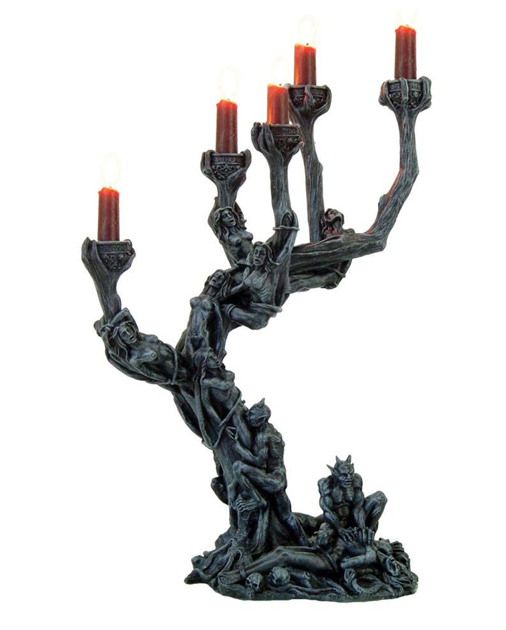 Gothic Kerzenhalter - Baum der Höllen Dämonen