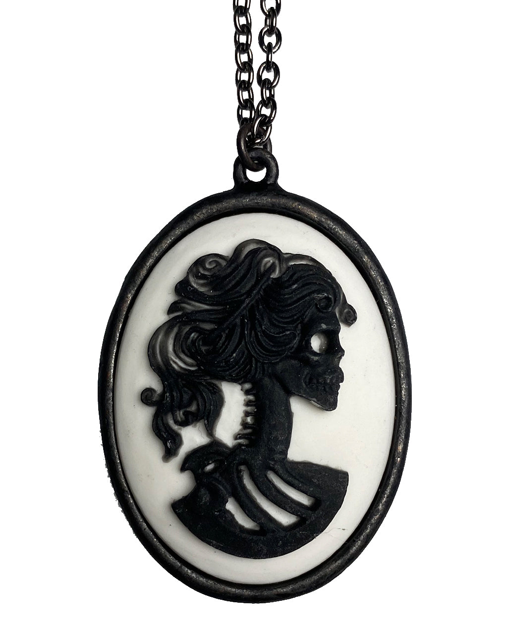 Gothic Kette Totenkopf Cameo