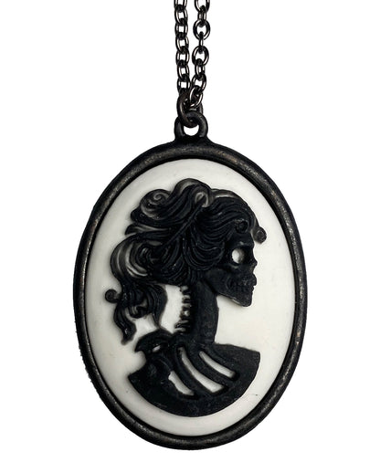 Gothic Kette Totenkopf Cameo