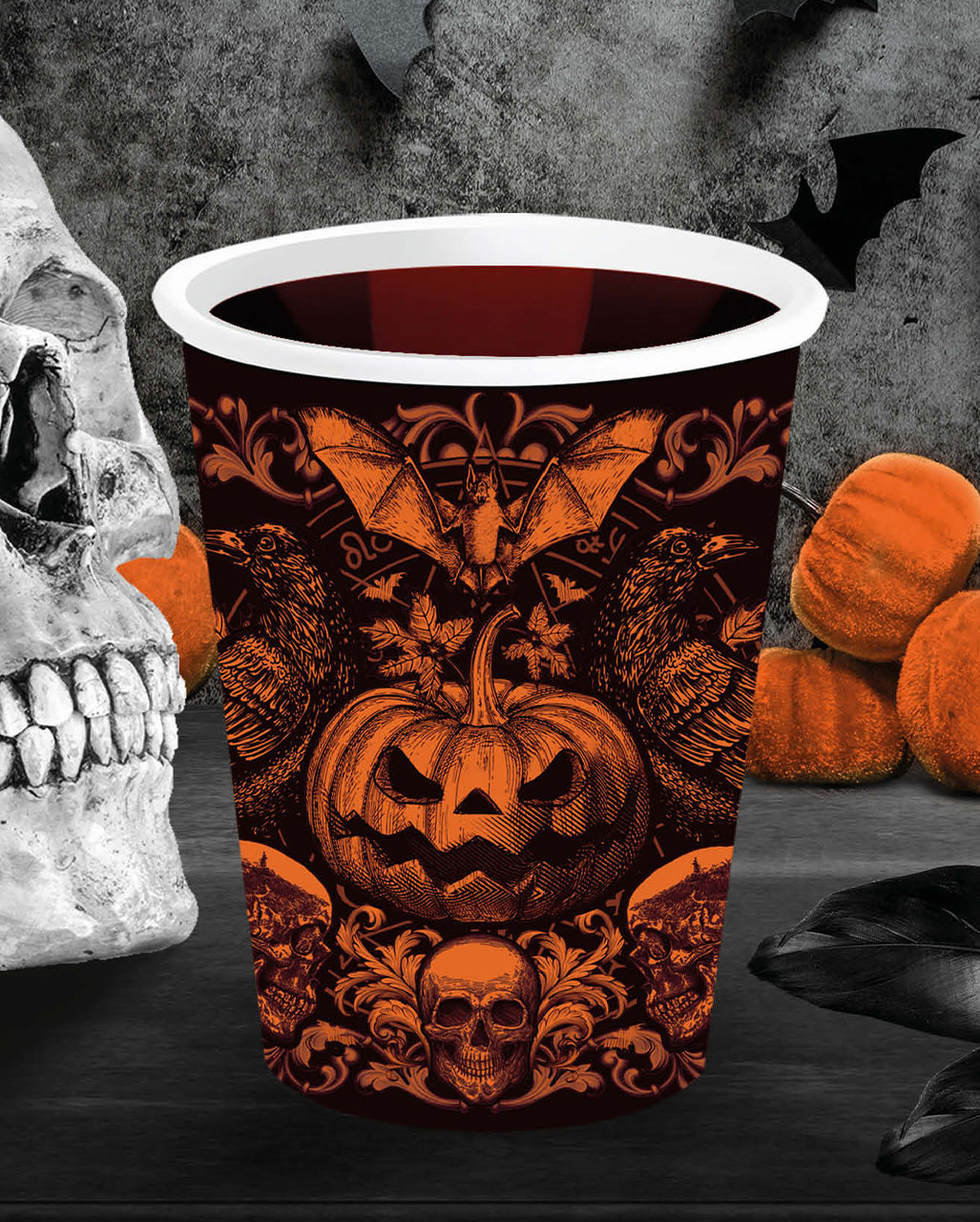 Gothic Kürbis Becher 6 St.