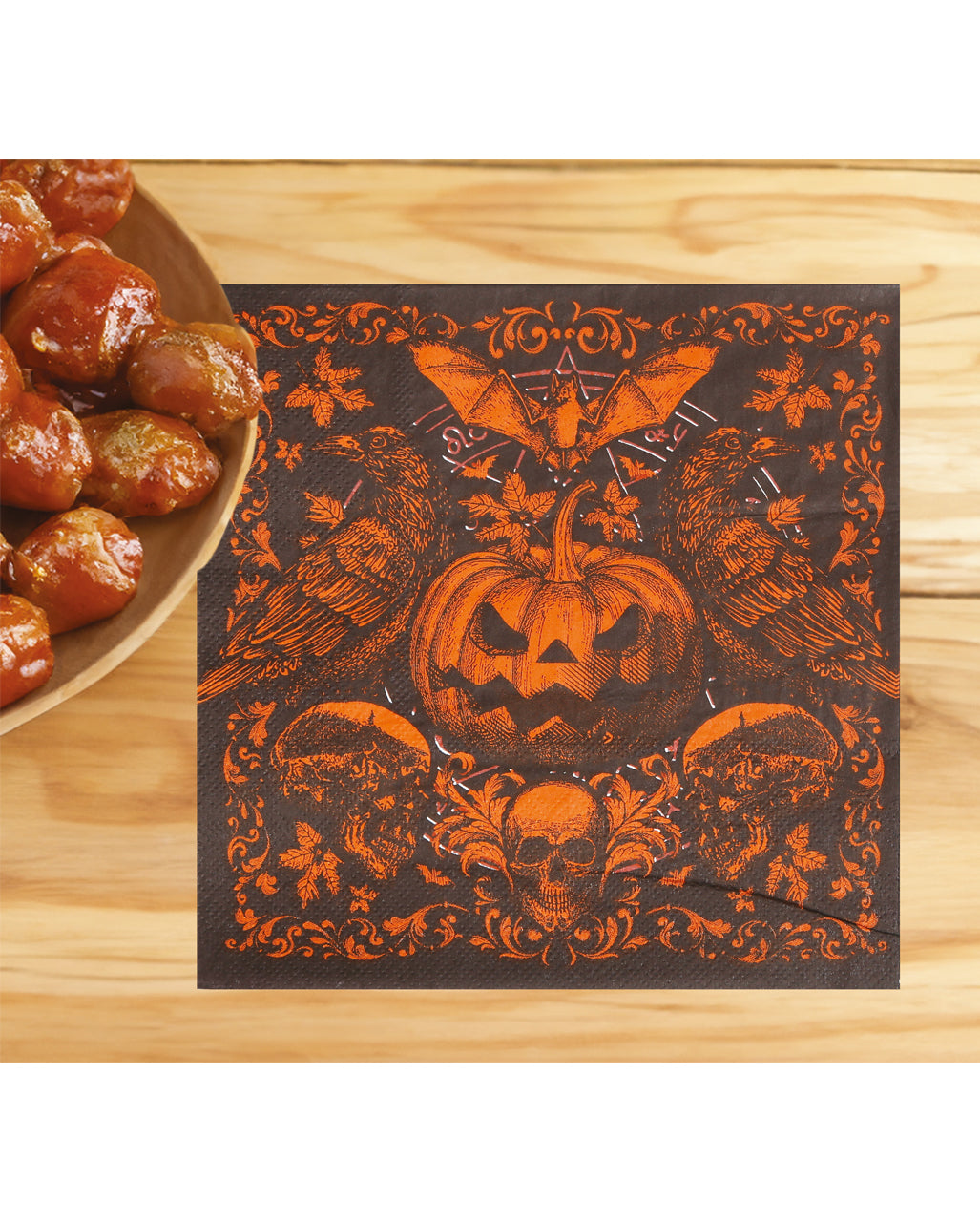 Servilletas De Calabaza Gótica 20 Uds.