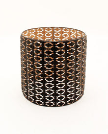 Pantalla Gótica De Metal Negro Dorado 26cm