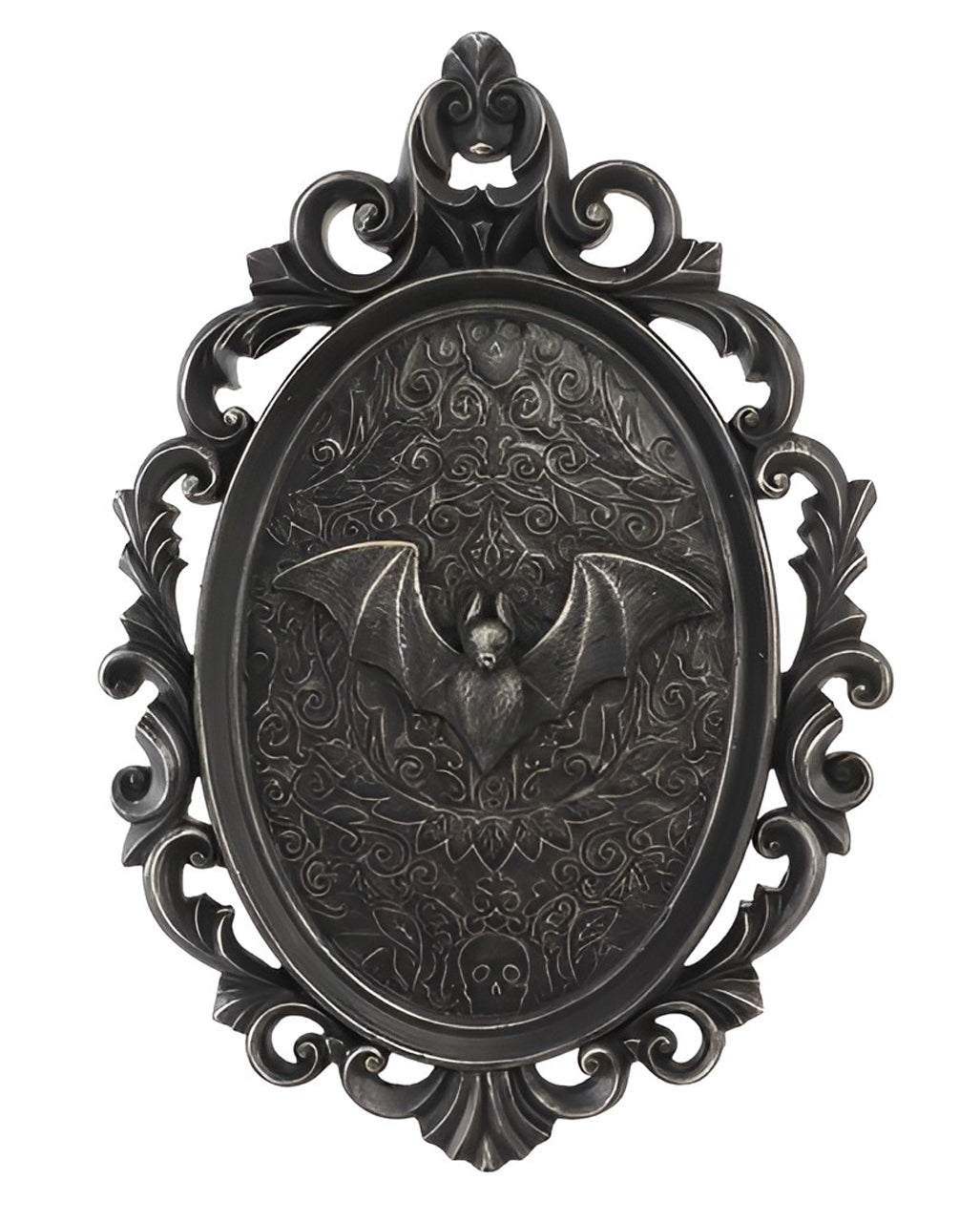 Gothic Picture Frame with Bat Relief, 25cm