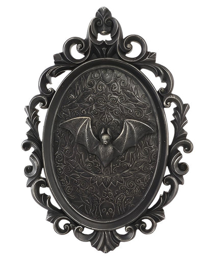 Gothic Picture Frame with Bat Relief, 25cm