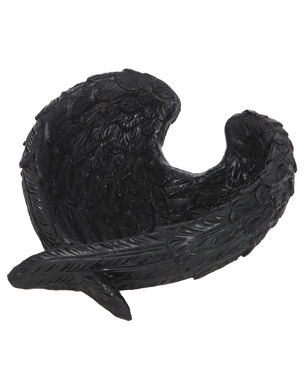 Gothic Schmuckteller mit Rabenfedern 11cm Ø