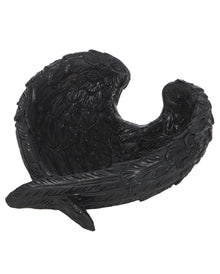 Gothic Decorative Plate With Raven Feathers 11cm Ø