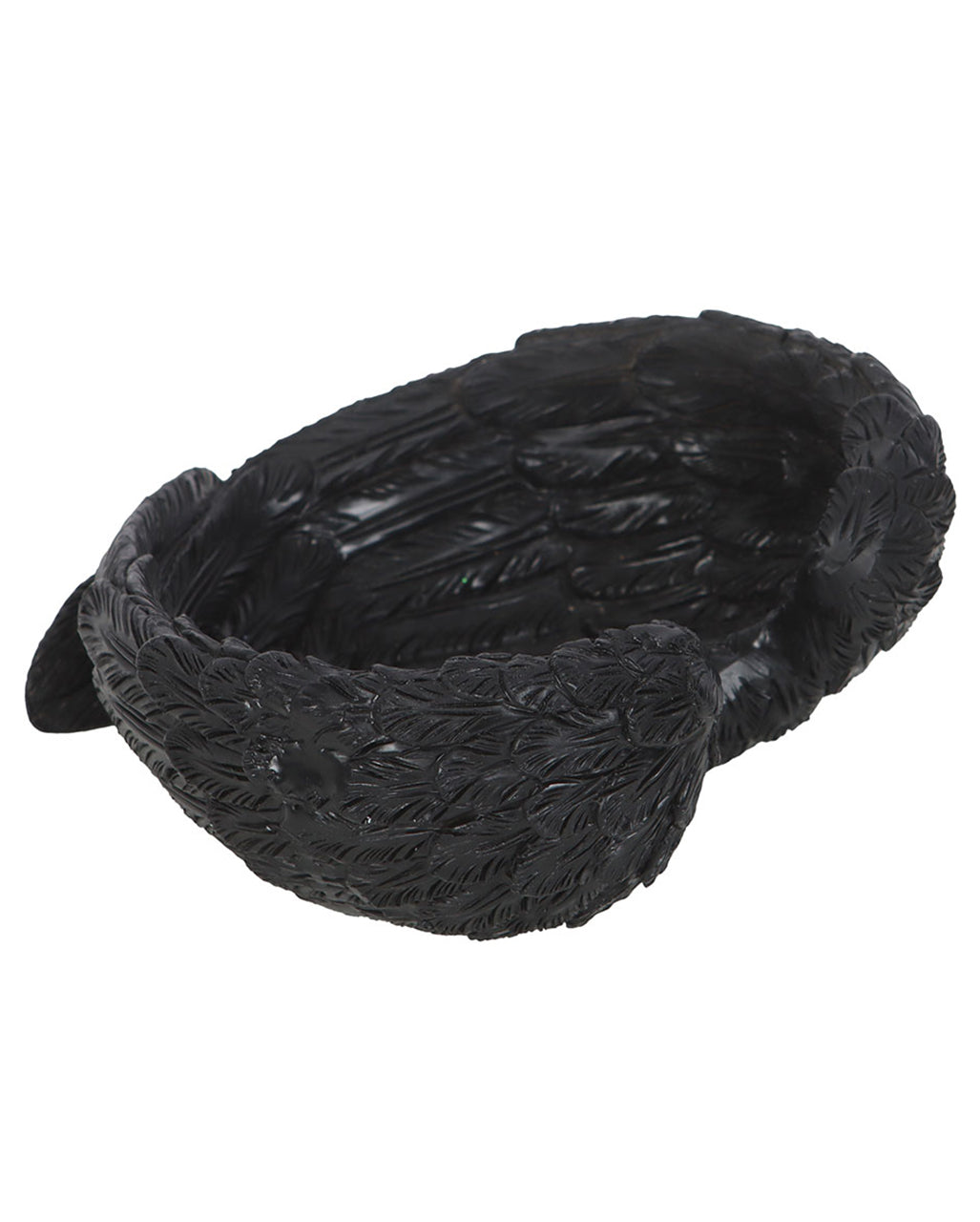 Gothic Schmuckteller mit Rabenfedern 11cm Ø
