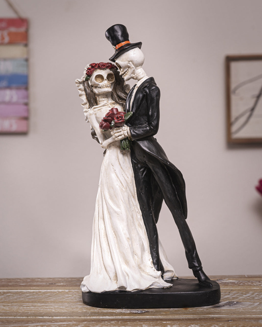 Gothic Skelett Brautpaar 32cm
