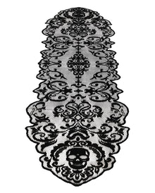 Gothic Skull mit Spitze Tischläufer 180cm