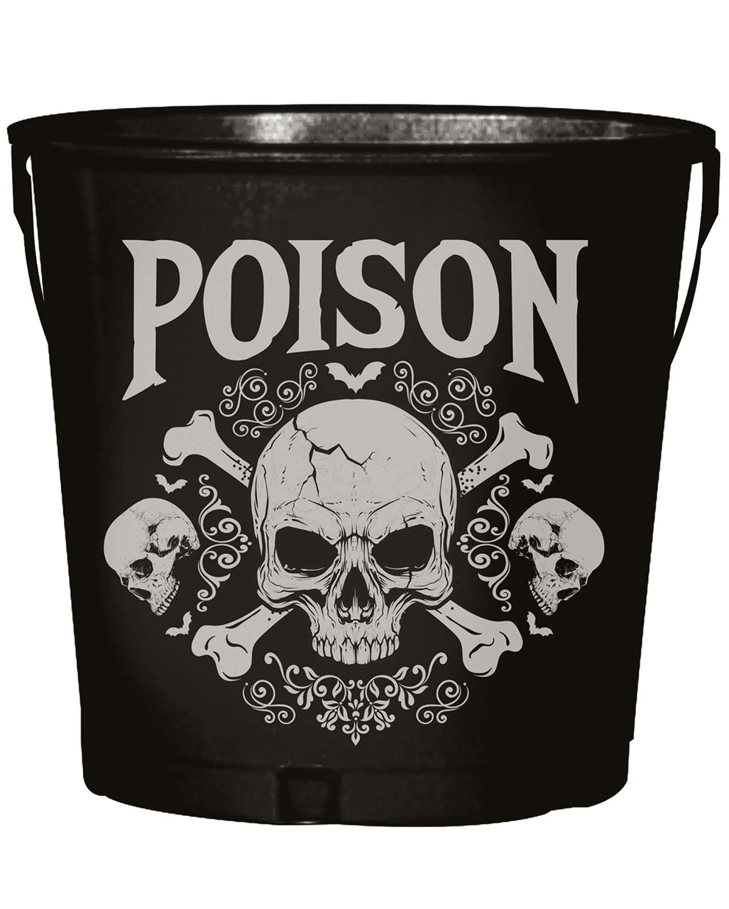 Gothic Skull "Poison" Metal Container
