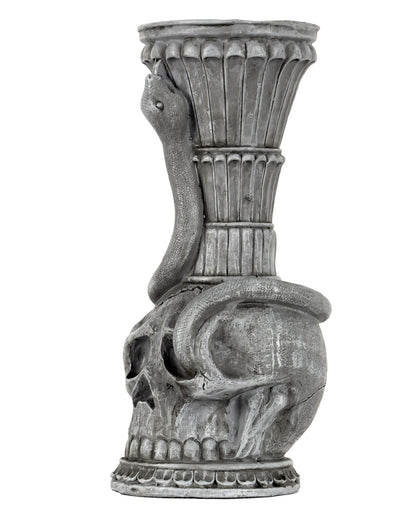 Gothic Totenkopf & Schlange Kerzenhalter 25cm