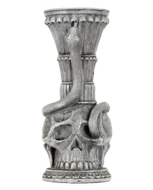 Gothic Totenkopf & Schlange Kerzenhalter 25cm