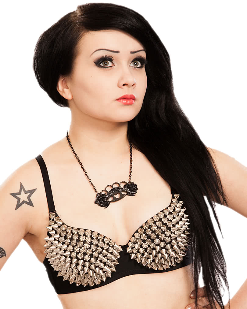 Gothic BH mit Nieten