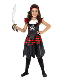 Gothic Piratin Kinderkostüm