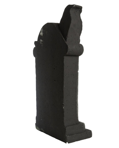 Grabstein mit Rabe & Totenköpfen 47cm