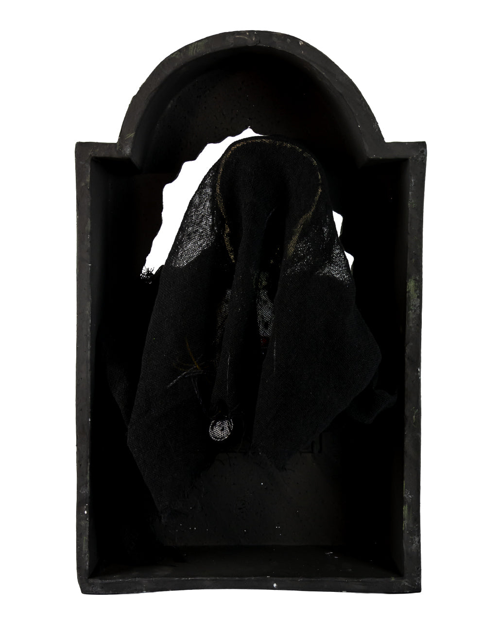 Grabstein mit sich bewegendem Grim Reaper, Sound & Licht 55cm