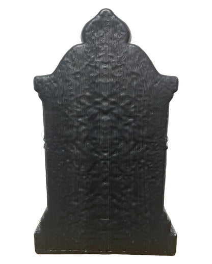 Lapide Con Teschio Mobile, Effetti Sonori E Luminosi, 39 Cm