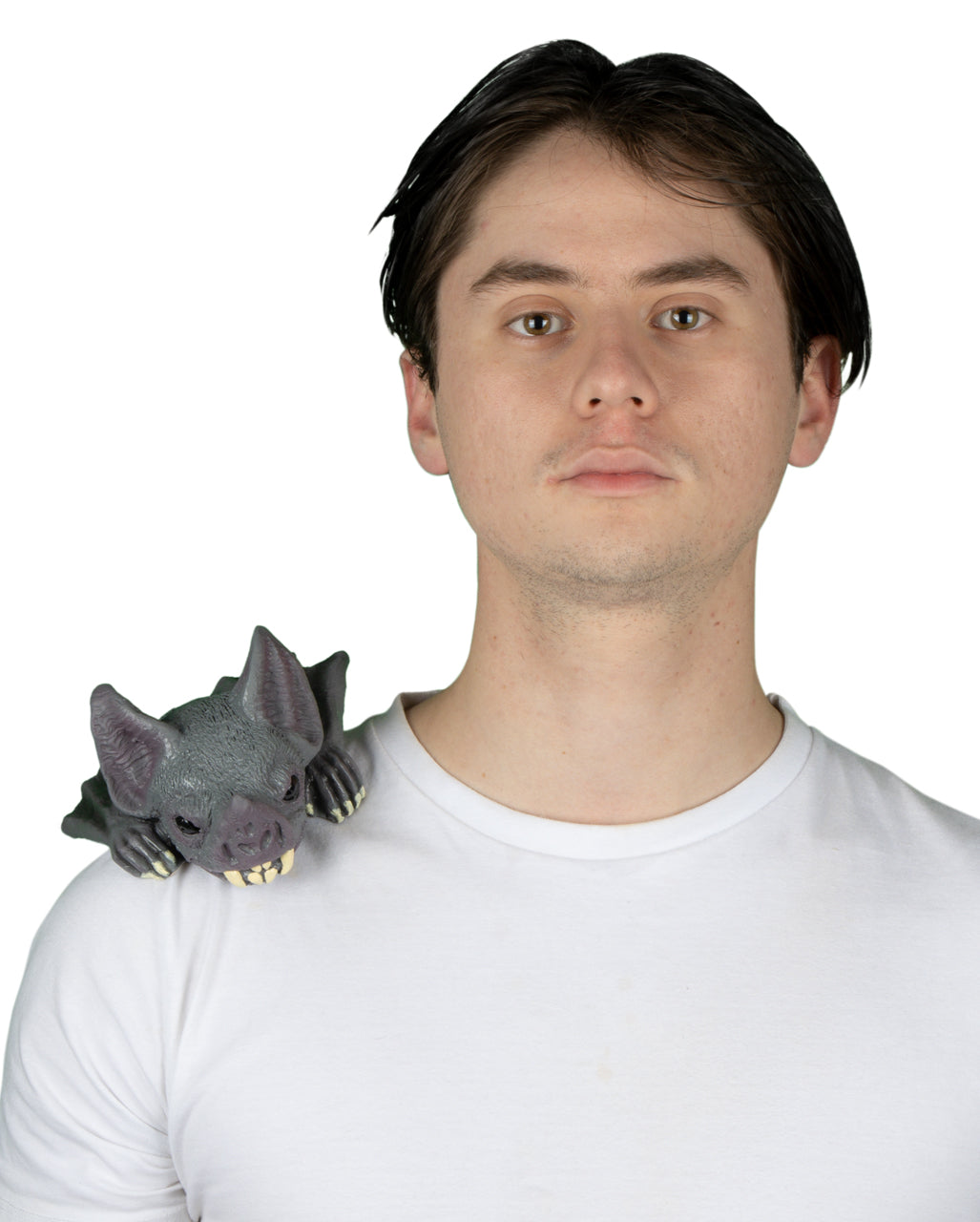 Graue Fledermaus als Schulter Buddy & Kostümzubehör