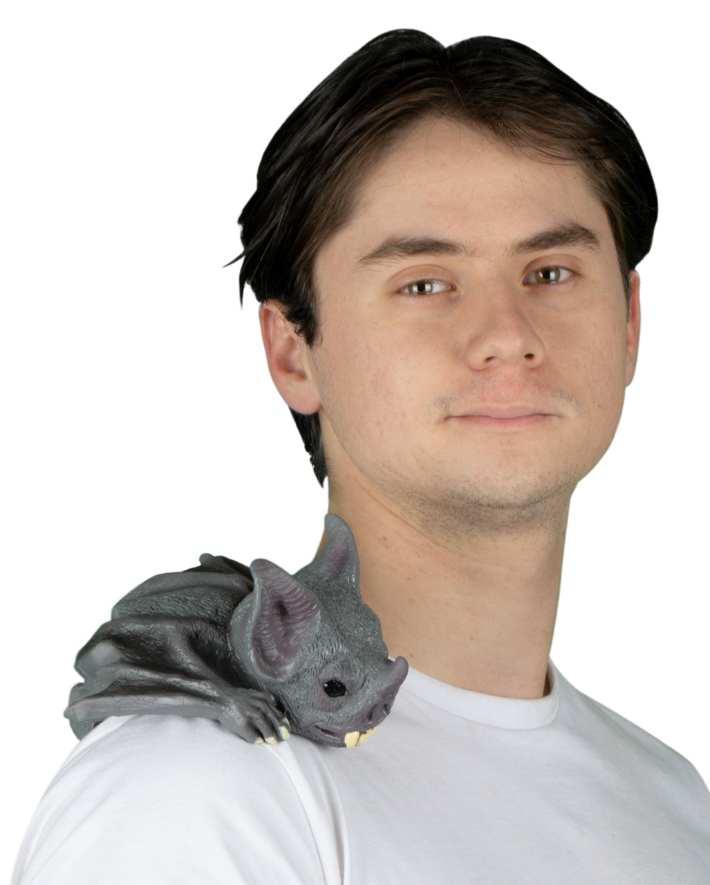 Graue Fledermaus als Schulter Buddy & Kostümzubehör