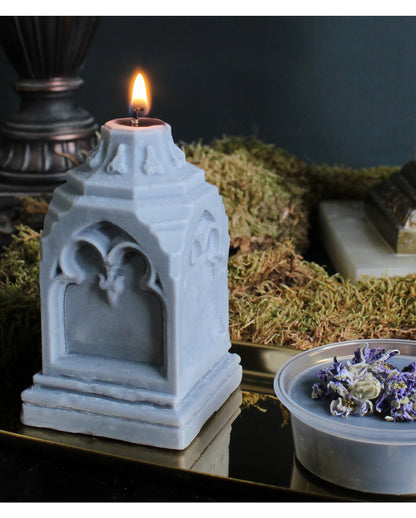 Gravemarker Gothic Kerze mit Moschus Duft