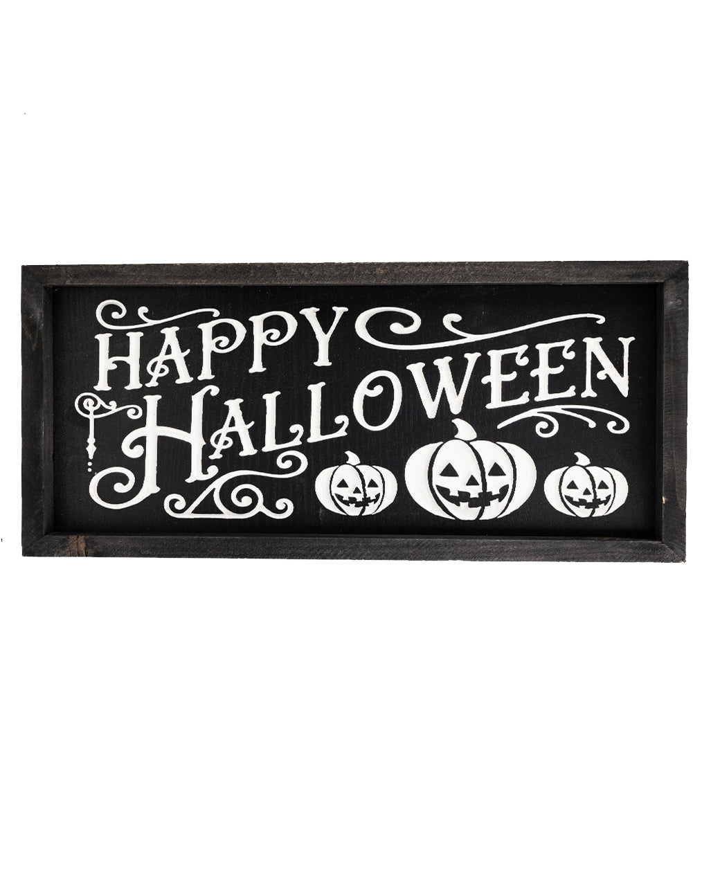 Cuadro De Pared Grabado "Feliz Halloween" 41cm