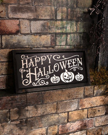 Immagine Da Parete Incisa "Happy Halloween" 41 Cm