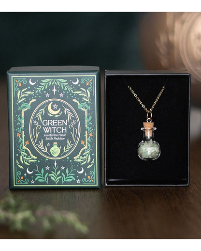 Green Witch Aventurine Zaubertrank Halskette