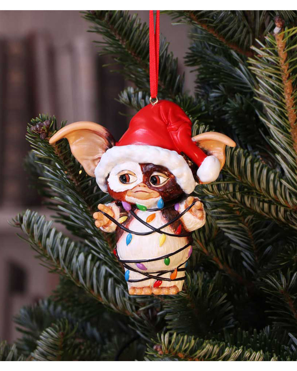Gremlins Gizmo in Lichterkette Christbaumkugel