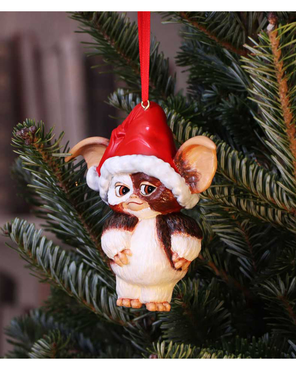 Gremlins Gizmo mit Nikolausmütze Christbaumkugel