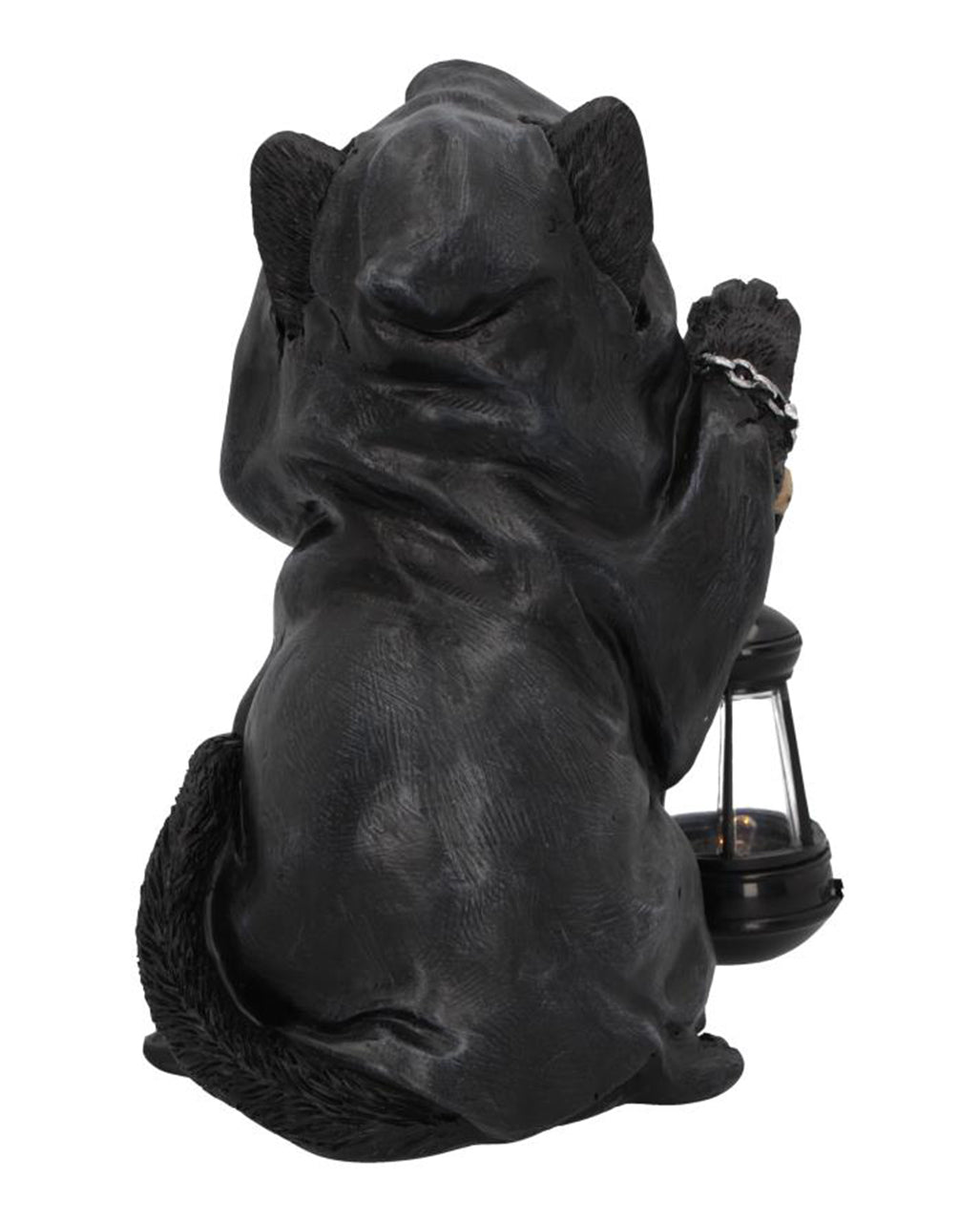 Sensenmann Katzenfigur mit Laterne 18,5cm