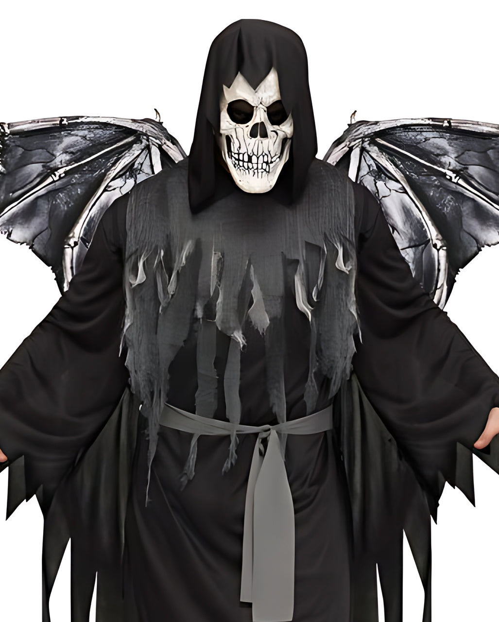 Grim Reaper Kostüm mit Flügel